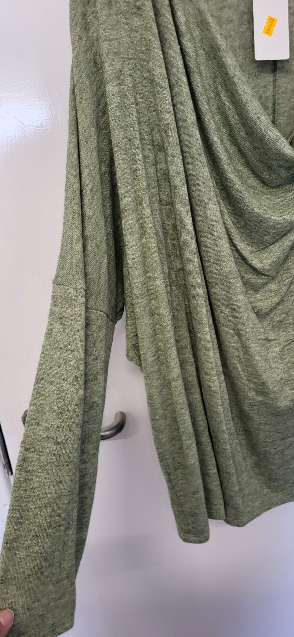 New Light Green Soft Cowl Neck Jumper One Size fits sizes 18 20 22 24 - Image 3