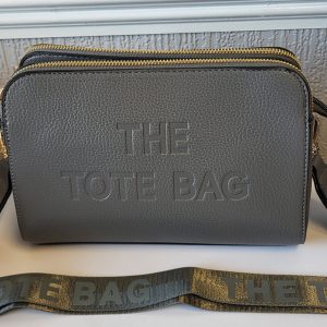 Grey Triple Compartment Tote Bag New Ladies