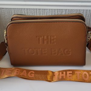 Brown Triple Compartment Tote Bag New Ladies