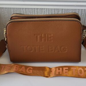 Brown Triple Compartment Tote Bag New Ladies