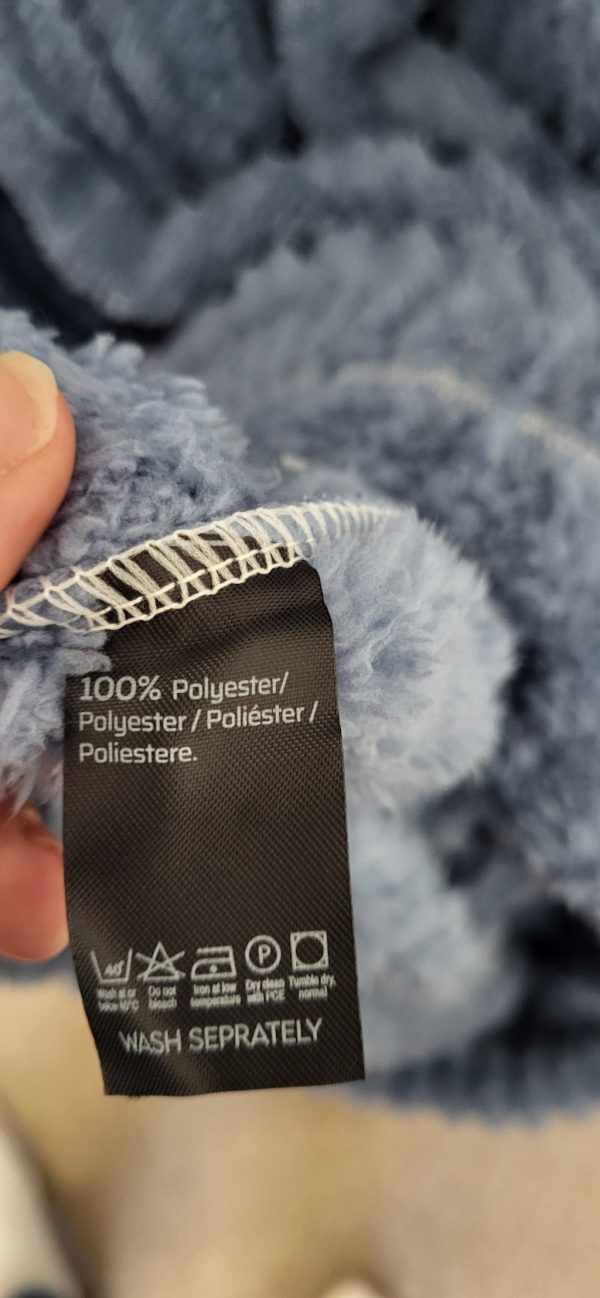 New Soft Denim Blue Bunny Dressing Gown One Size fits sizes 18 20 22 24 - Image 5