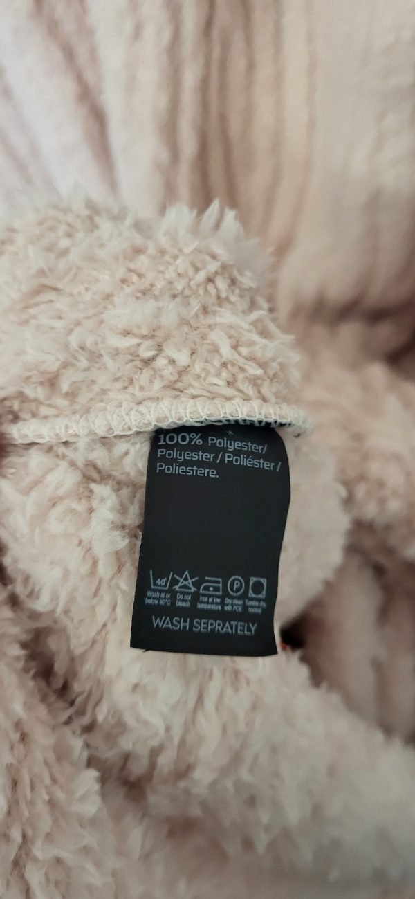 New Soft Pale Pink Bunny Dressing Gown One Size fits sizes 18 20 22 24 - Image 4