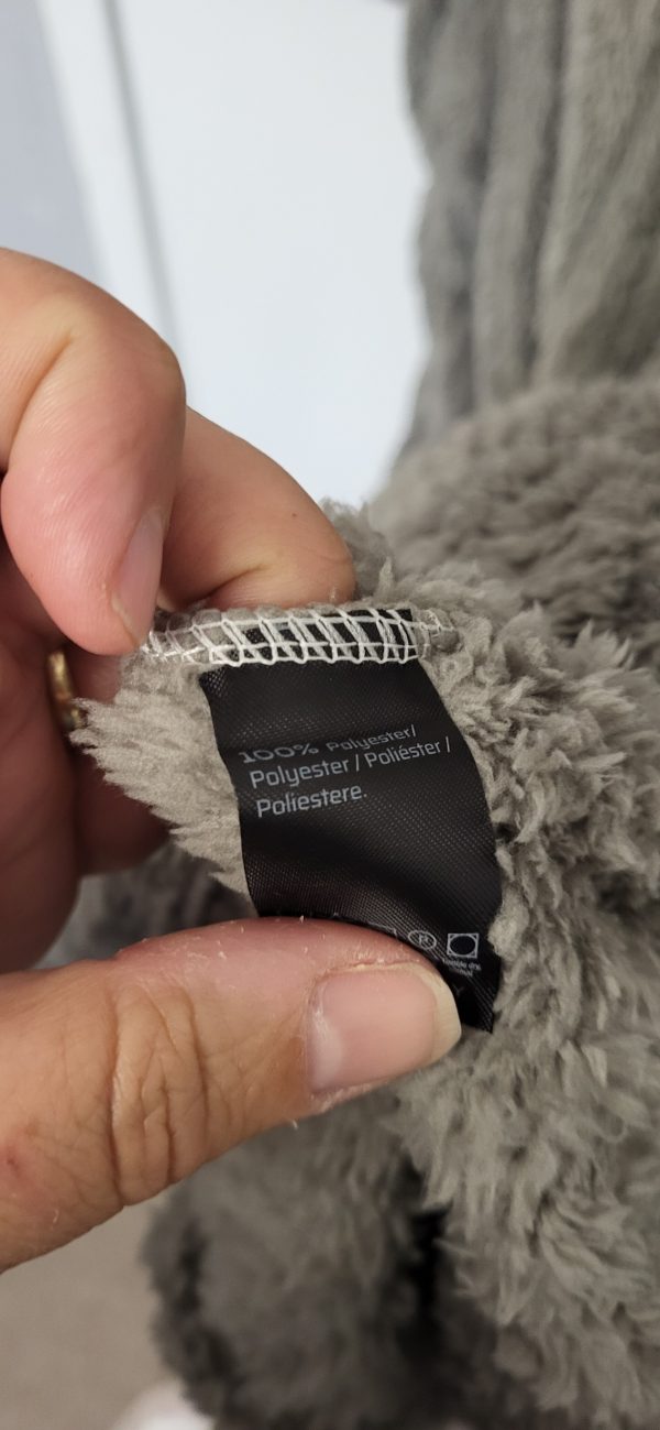 New Soft Grey Bunny Dressing Gown One Size fits sizes 18 20 22 24 - Image 6