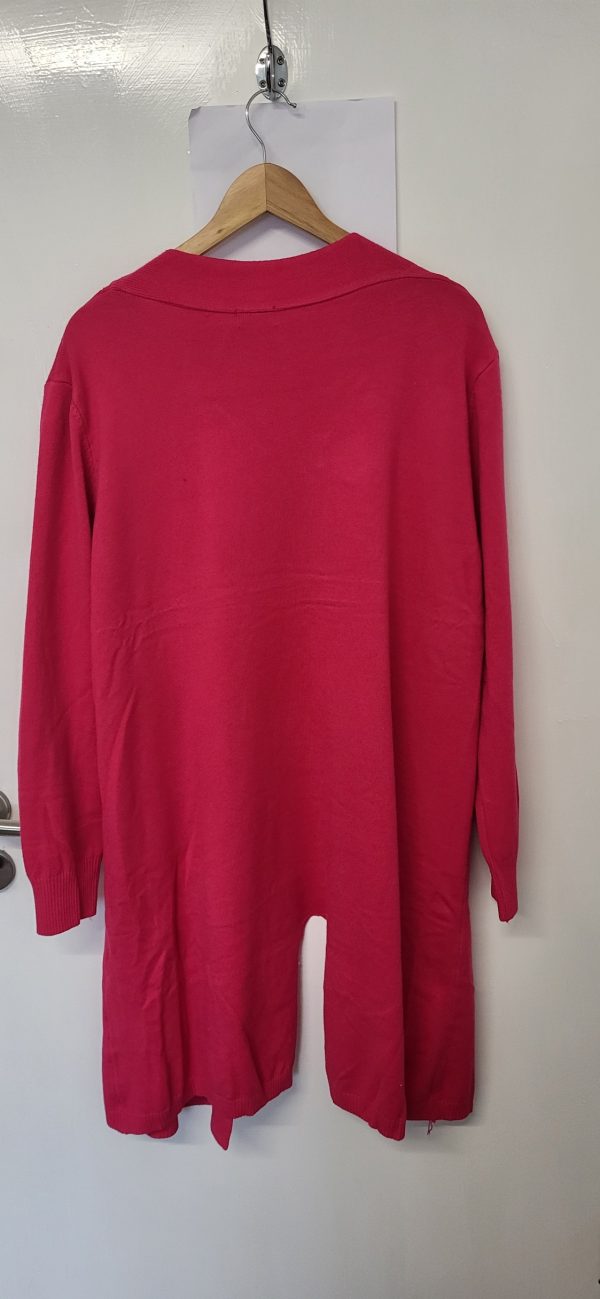 New Ladies Pink Soft Cardigan One Size fits sizes 16 18 20 22 - Image 5