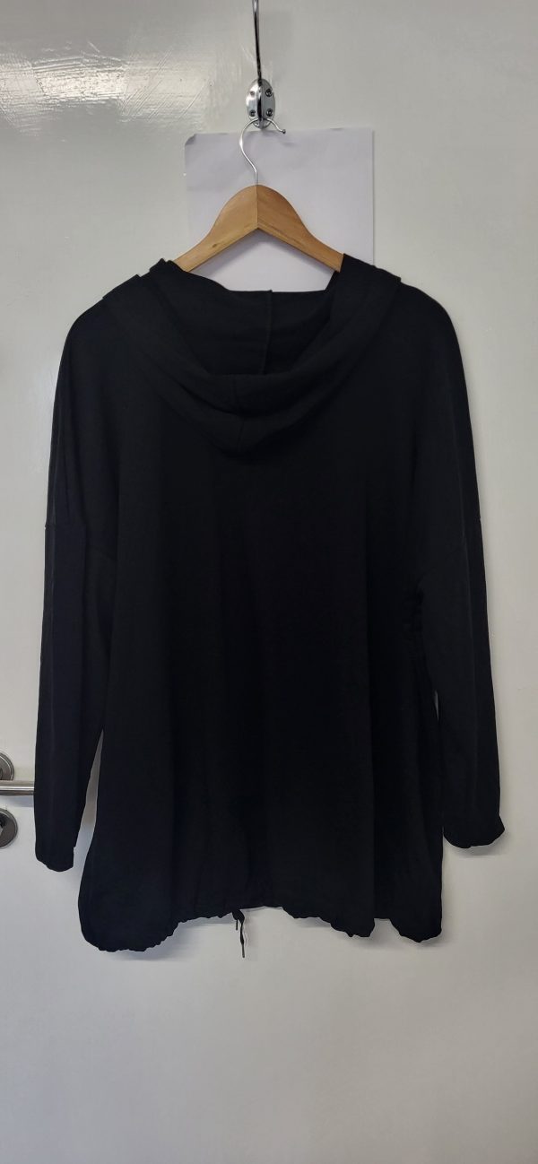 NEW Ladies Black Be Kind Hooded Top One size fits sizes 18 20 22 - Image 4