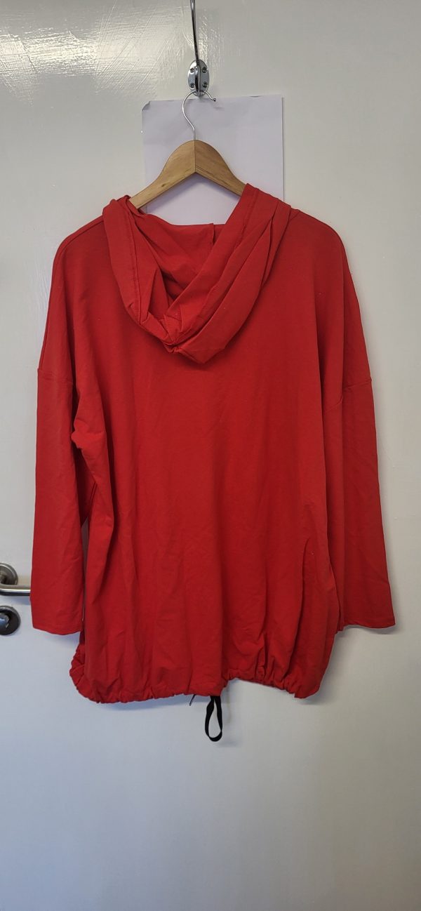 NEW Ladies Red Be Kind Hooded Top One size fits sizes 18 20 22 - Image 6