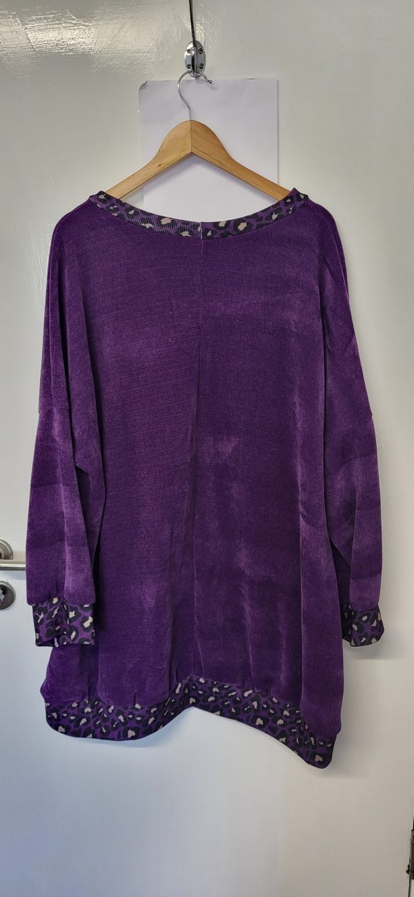 New Ladies Purple Soft Jumper One Size fits sizes 18 20 22 24 - Image 7