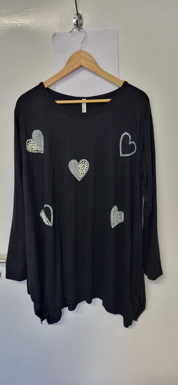 New Black Sparkle Jumper One Size fits sizes 18 20 22 24