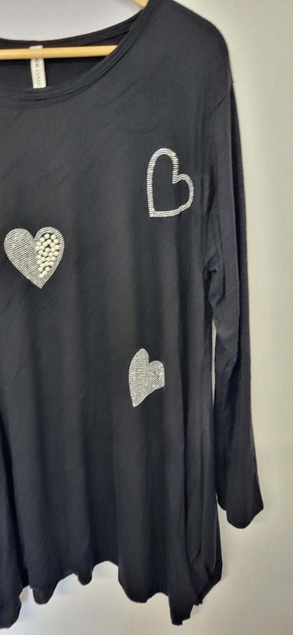 New Black Sparkle Jumper One Size fits sizes 18 20 22 24 - Image 3
