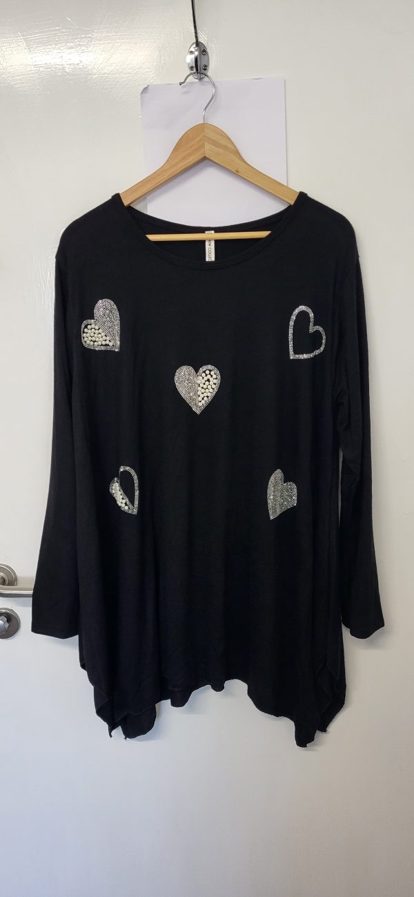 New Black Sparkle Jumper One Size fits sizes 18 20 22 24 - Image 4