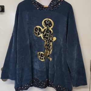 New Ladies Blue Mickey Mouse Tunic Top Chanelle One Size fits sizes 18 20 22 24