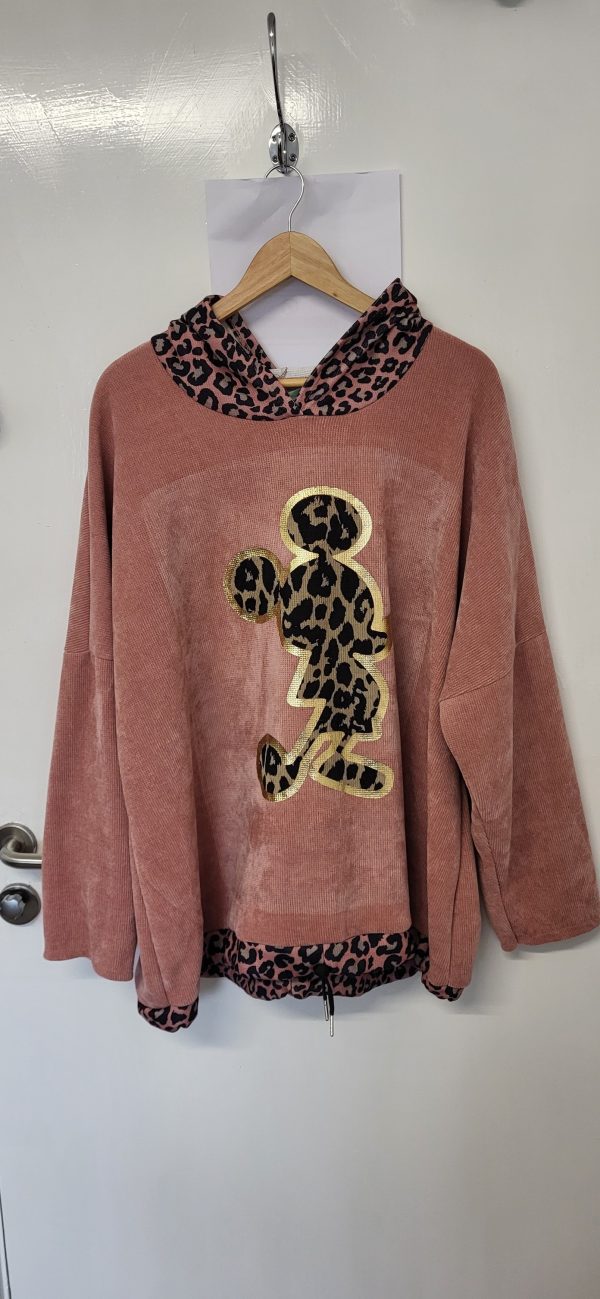 New Ladies Pink Mickey Mouse Tunic Top Chanelle One Size fits sizes 18 20 22 24