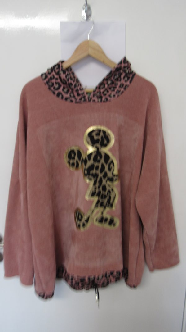 New Ladies Pink Mickey Mouse Tunic Top Chanelle One Size fits sizes 18 20 22 24 - Image 3