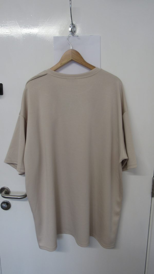 New Ladies Light Beige Bow Tunic Top One Size fits sizes 18 20 22 24 - Image 6