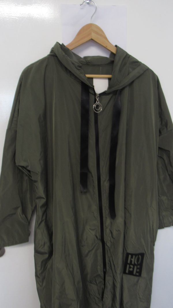New Ladies Khaki Green Hope Plus Size Mac One size fits sizes 18 20 22 - Image 2
