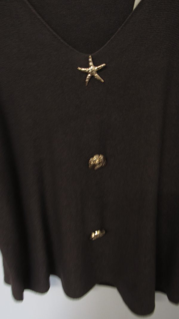 New Brown Soft Jumper One Size fits sizes 18 20 22 - Image 2
