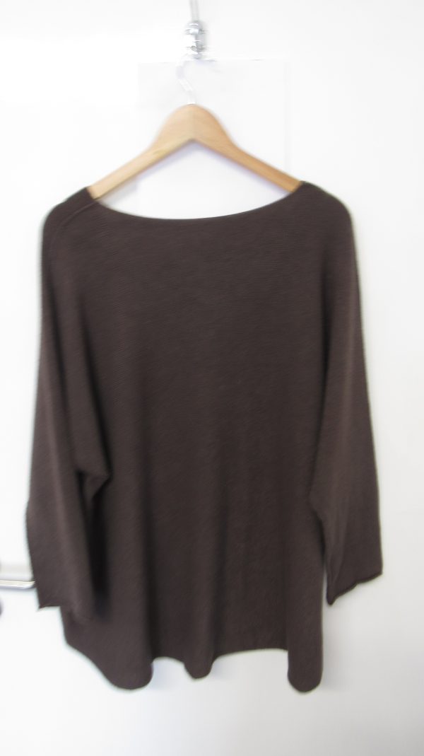 New Brown Soft Jumper One Size fits sizes 18 20 22 - Image 3