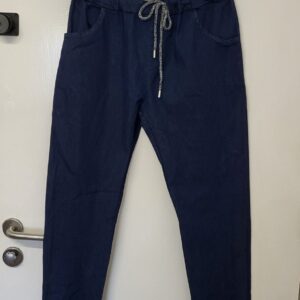 New Ladies Dark Blue Magic Jeans Stretchy One Size fits sizes 10 12 14 16 Size 1 NON RETURNABLE