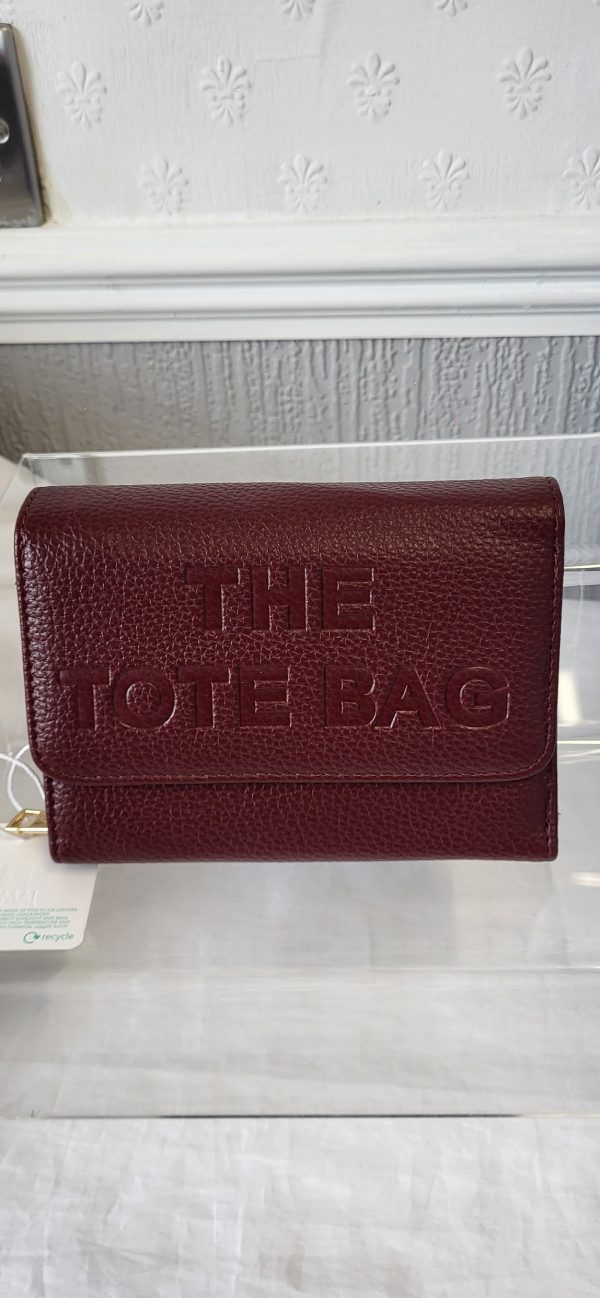 Medium Tote Purse Burgundy