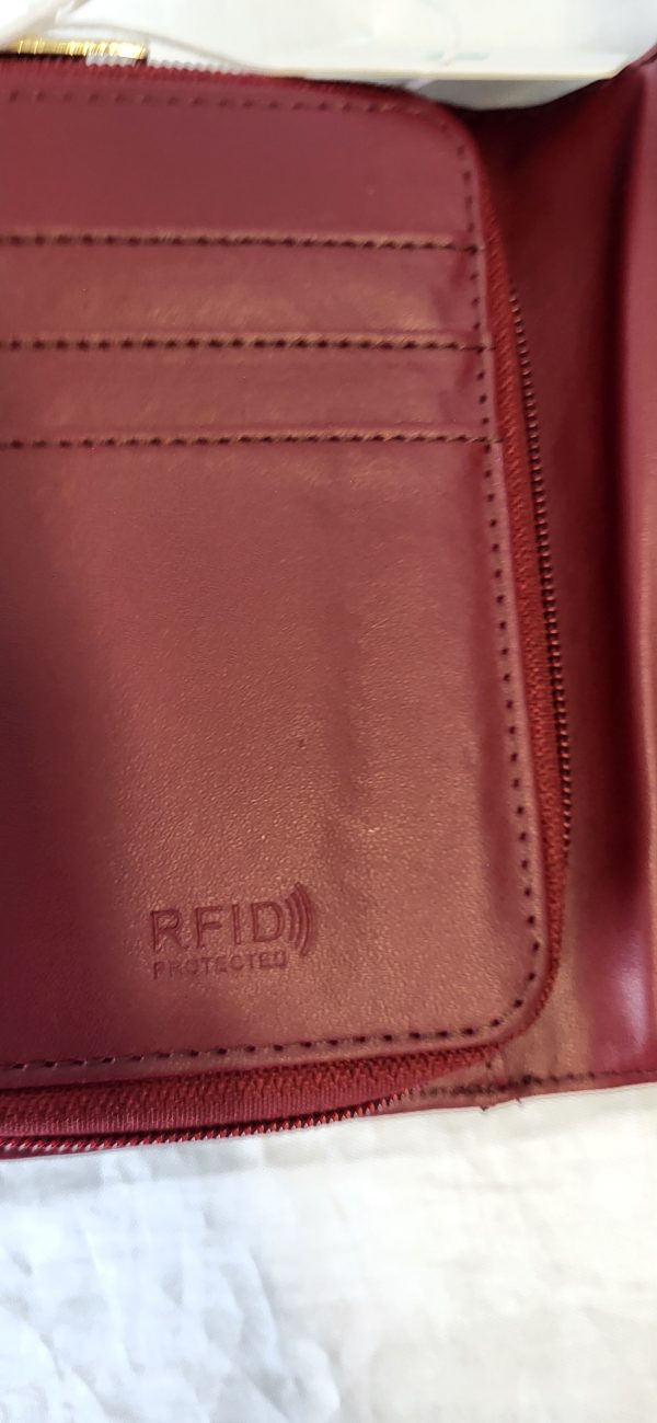 Medium Tote Purse Burgundy - Image 7