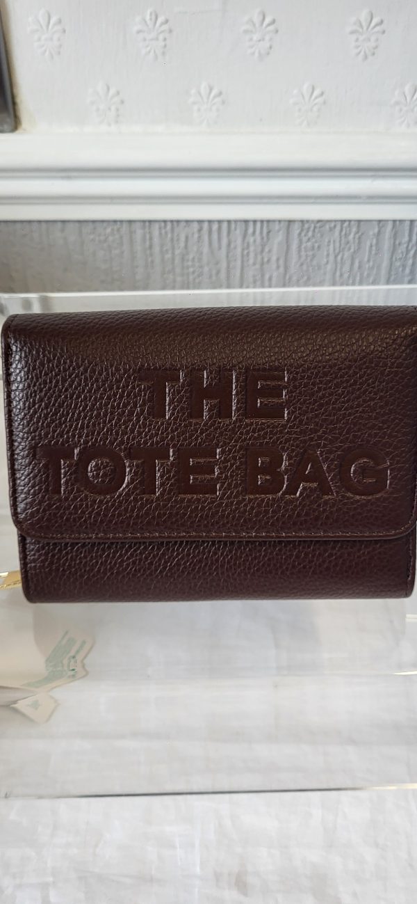Medium Tote Purse Coffee Brown - Image 3