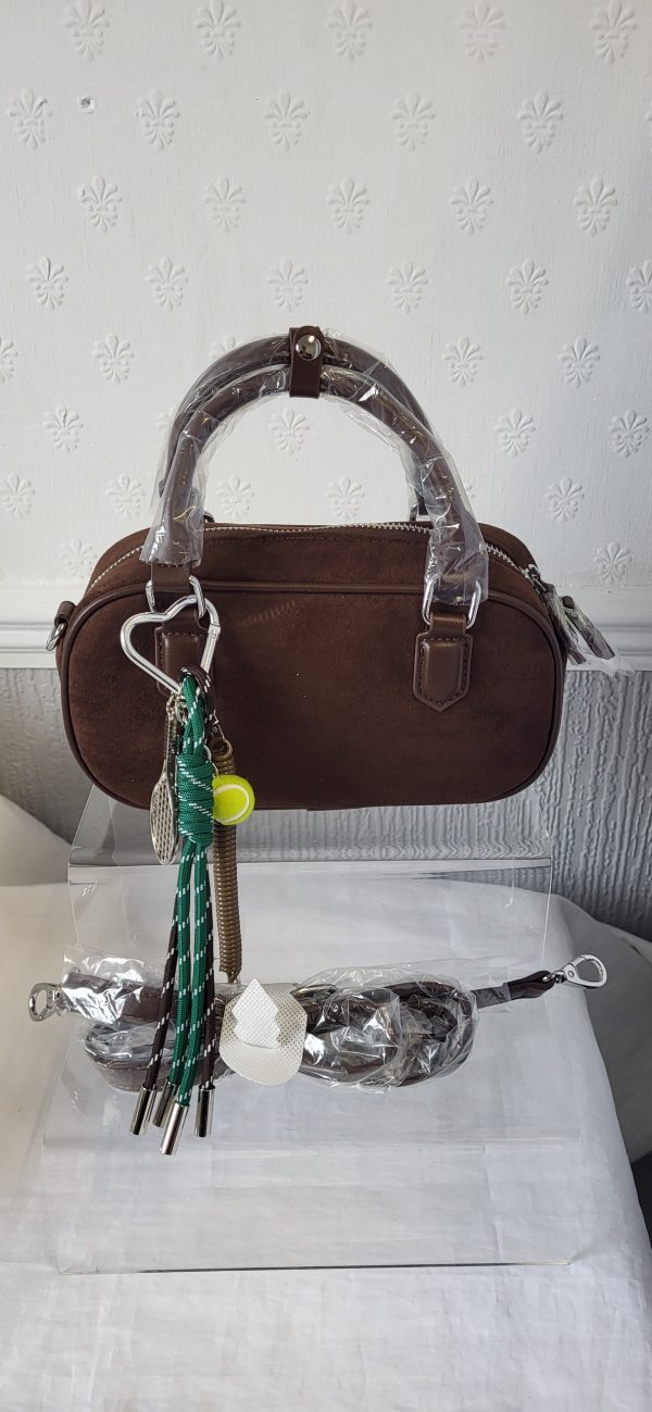Chocolate Brown Box Bag New - Image 4