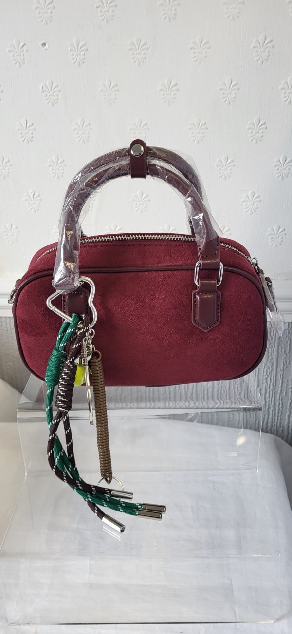 Burgundy Box Bag Ladies New