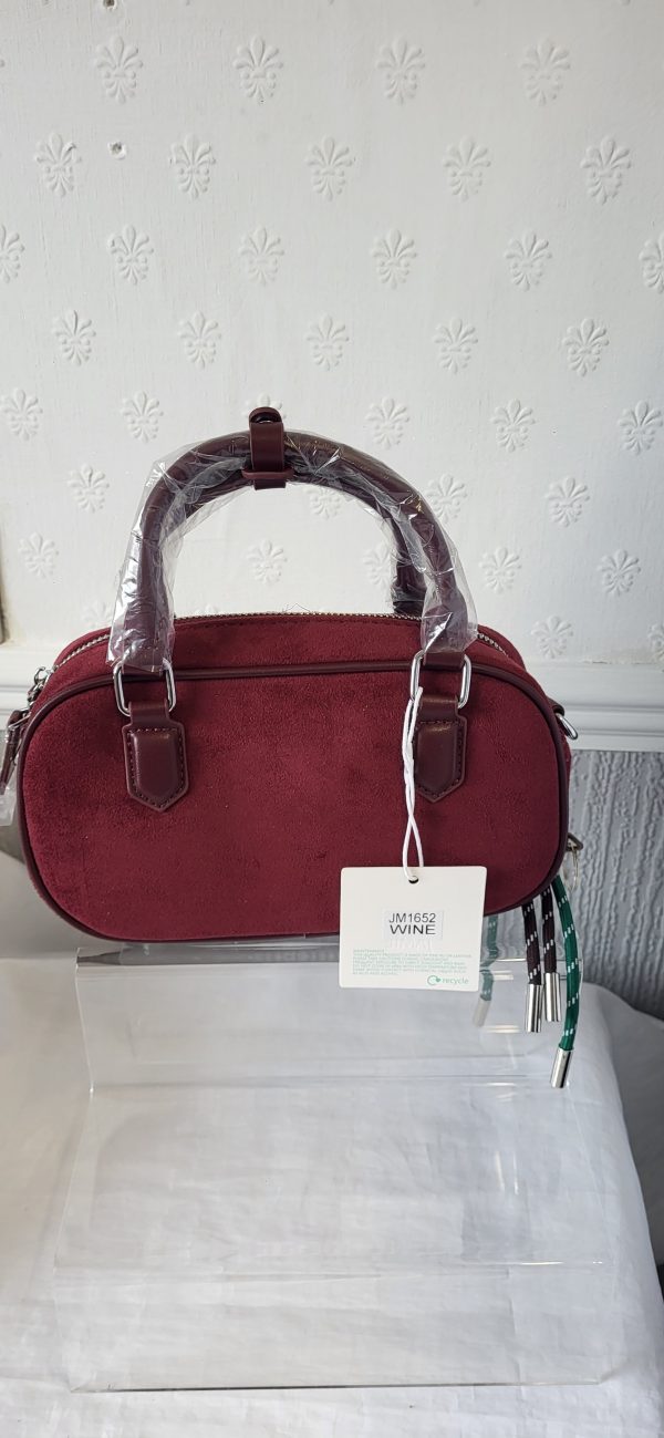 Burgundy Box Bag Ladies New - Image 7