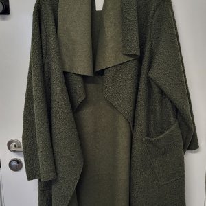 NEW Ladies Khaki Green Wrap Coat One Size fits sizes 16 18 20 22
