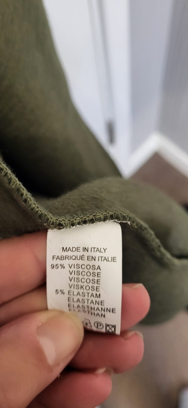 NEW Ladies Khaki Green Wrap Coat One Size fits sizes 16 18 20 22 - Image 6