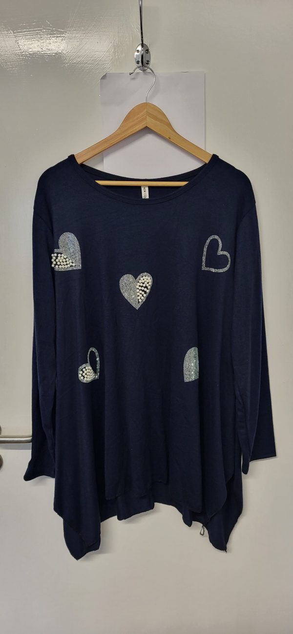 New Navy Blue Sparkle Jumper One Size fits sizes 18 20 22 24