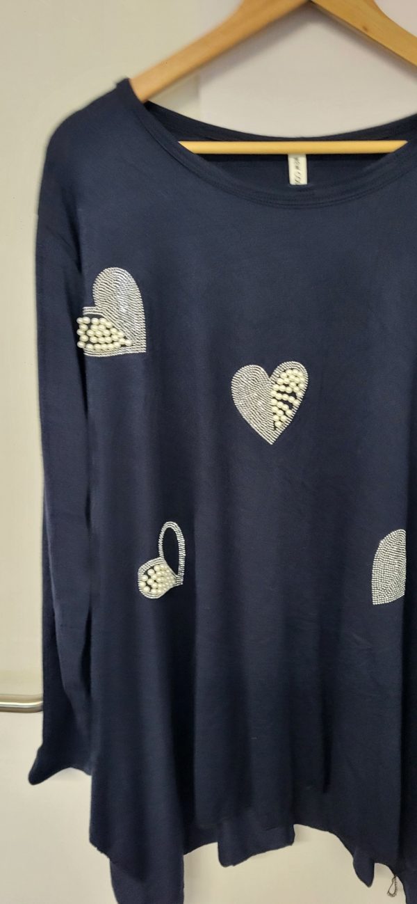 New Navy Blue Sparkle Jumper One Size fits sizes 18 20 22 24 - Image 3