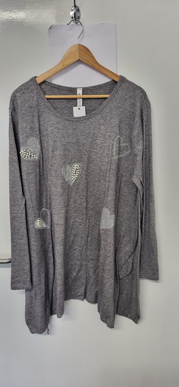 New Grey Sparkle Jumper One Size fits sizes 18 20 22 24