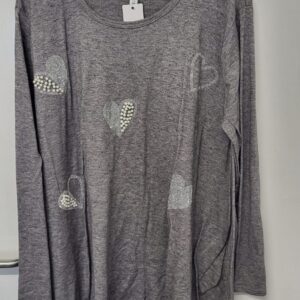New Grey Sparkle Jumper One Size fits sizes 18 20 22 24
