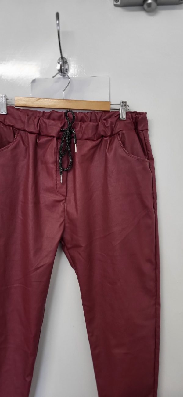 New Ladies Coated Trousers Roll Up One Size fits sizes 18 20 Size 2 - Image 3