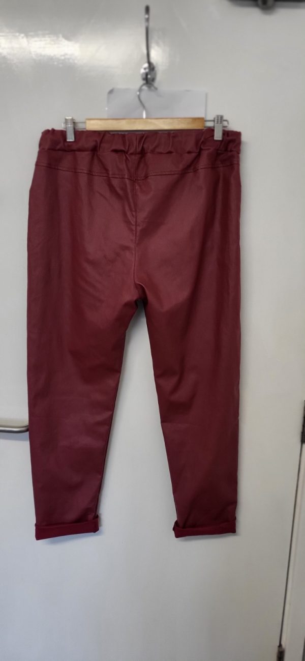 New Ladies Coated Trousers Roll Up One Size fits sizes 18 20 Size 2 - Image 5