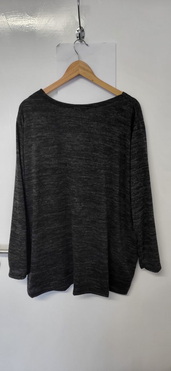 New Ladies Black Pockets Lightweight Jumper One Size fits sizes 16 18 20 22 - Image 7
