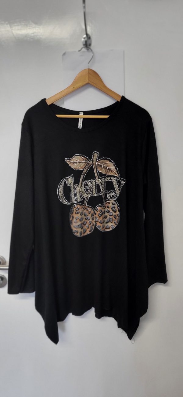 New Black Cherry Sparkle Jumper One Size fits sizes 18 20 22 24