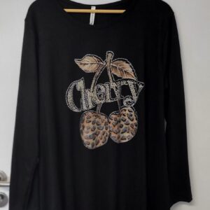 New Black Cherry Sparkle Jumper One Size fits sizes 18 20 22 24