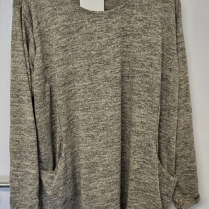 New Ladies Mocha Pockets Lightweight Jumper One Size fits sizes 16 18 20 22 NON RETURNABLE