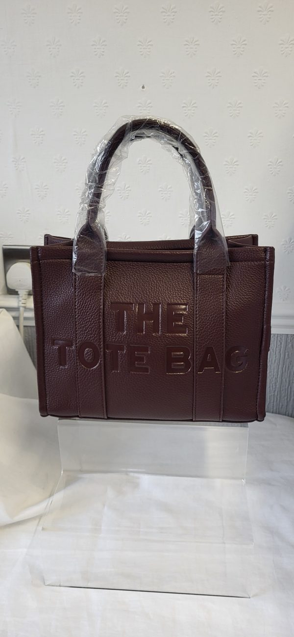 Small Tote Bag Coffee Brown - Image 3