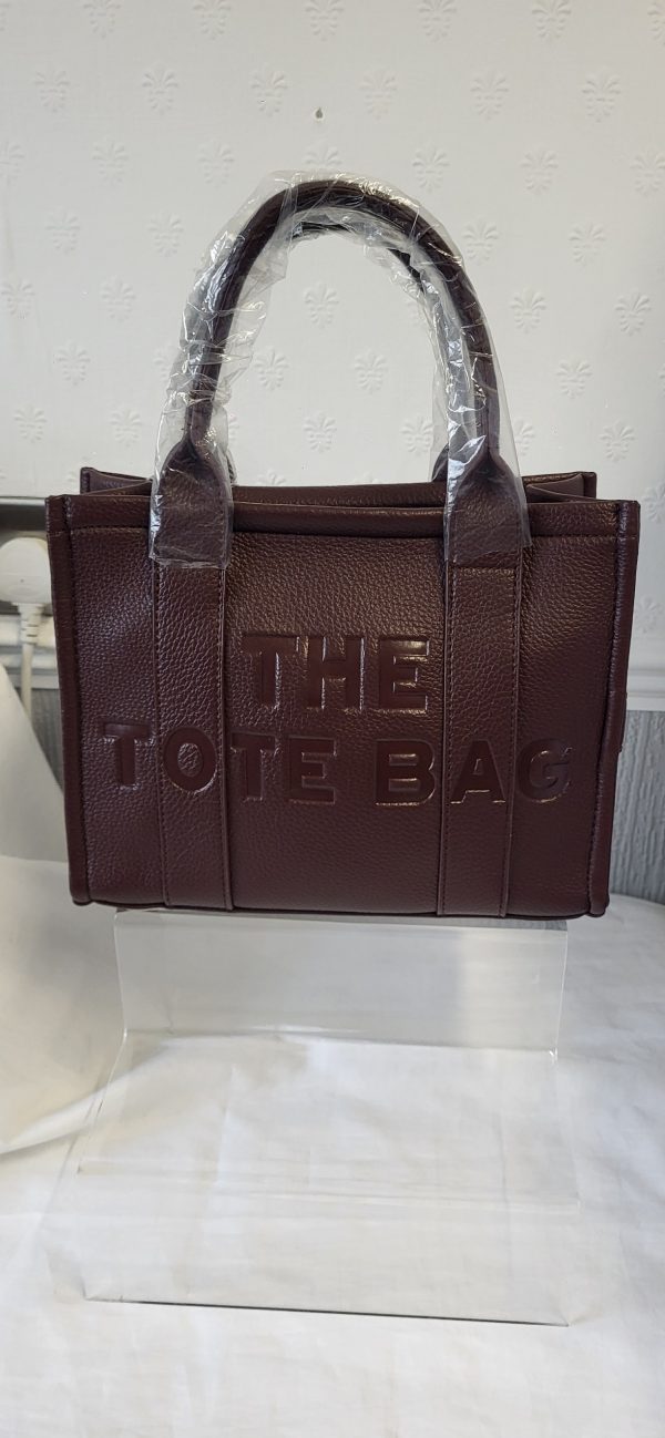 Small Tote Bag Coffee Brown - Image 4
