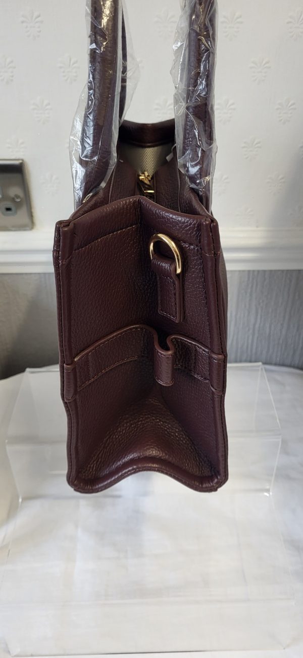 Small Tote Bag Coffee Brown - Image 5
