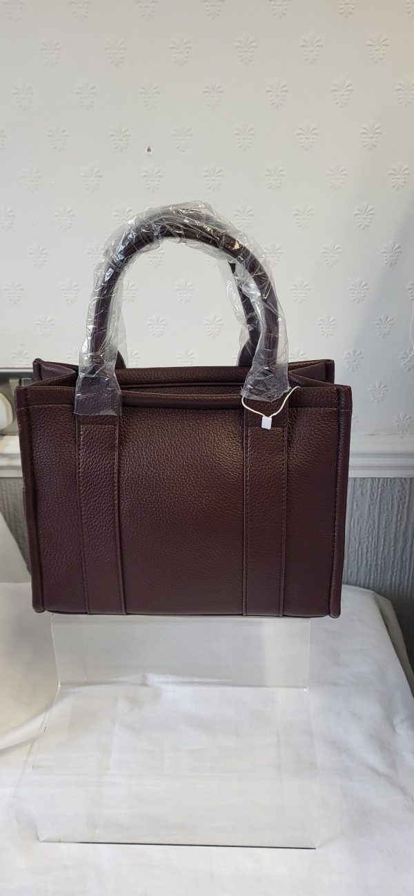 Small Tote Bag Coffee Brown - Image 7