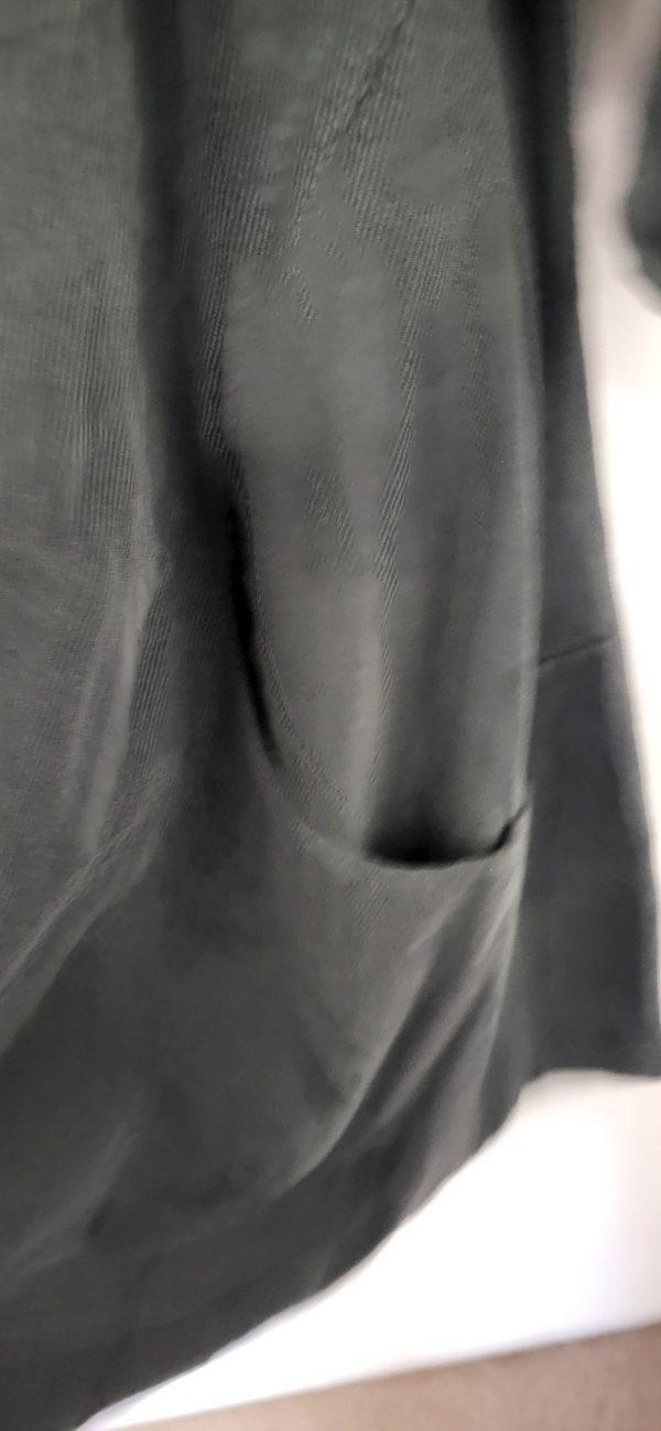 New Ladies Grey Cord Tunic Top with Pockets One Size fits sizes 18 20 22 - Image 4