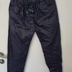 New Ladies Blue Coated Trousers Roll Up One Size fits sizes 18 20 Size 2