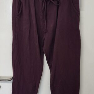 New Ladies Plain Joggers Purple One Size fits sizes 16 18 20 Size 2