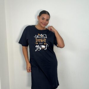 New Ladies Navy Nightshirt size 14-20