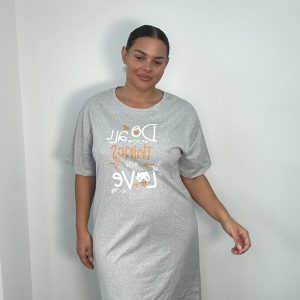 New Ladies Grey Nightshirt size 14 to 20