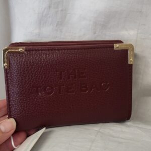Burgundy Metal Detail Purse